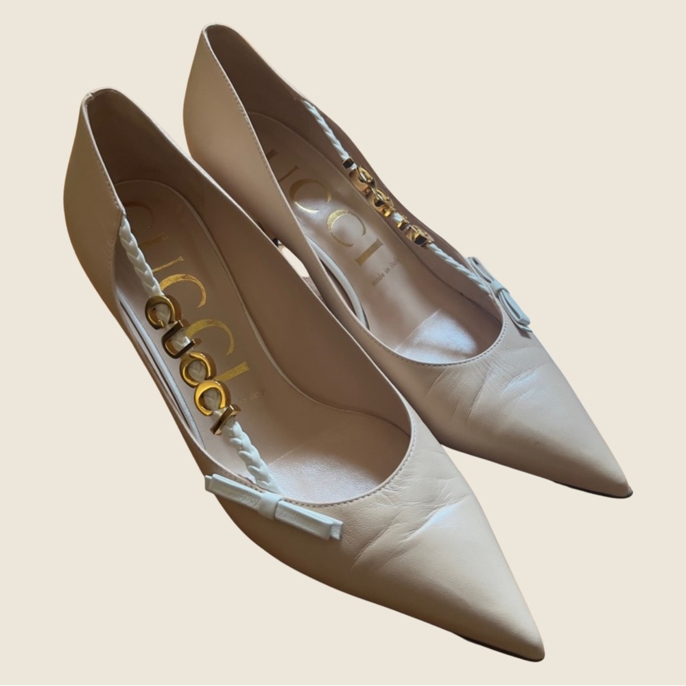 Gucci Pink Leather Heels